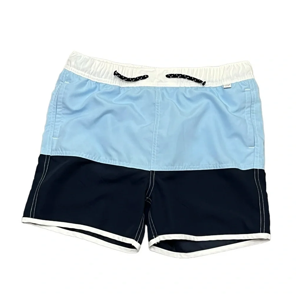 Regatta The Great Outdoors Sergio Swim Shorts Boys 13 Blue Colorblock 28x3.5